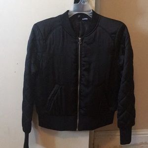 Black bomber jacket